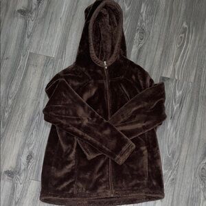 Nina Capri Zip-Up Hoodie Jacket - Dark Brown